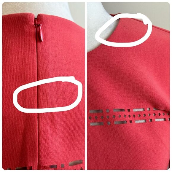 Likely Solace Mini Dress NWT $228 Eyelet Accent Bittersweet Orange Women's Sz 6 - Picture 12 of 13